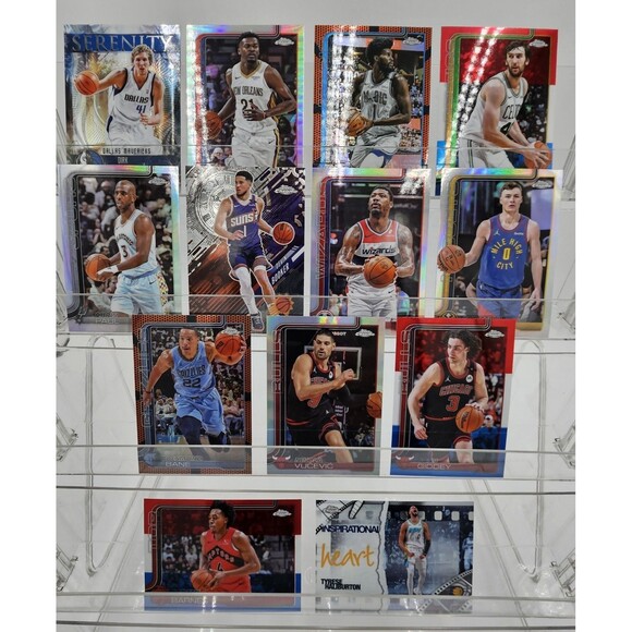 2024-25 Topps Chrome Basketball Lot 13 Refractor & Insert Nowitzki Chris Paul ++ - Picture 1 of 16